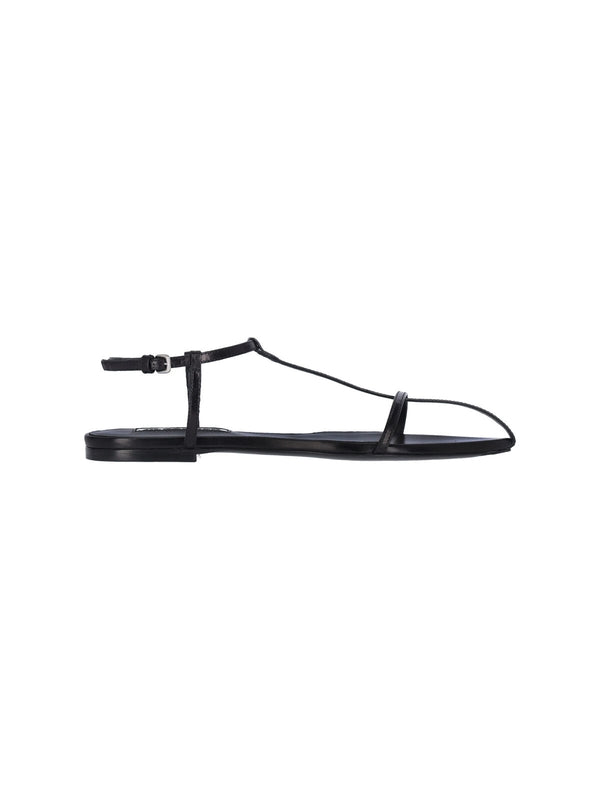 Tripon Leather Flat Sandals