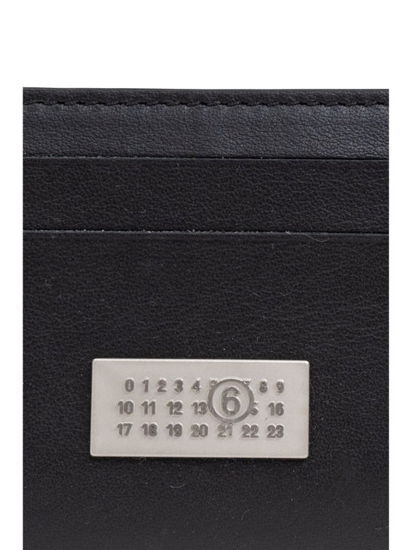 Number Logo Leather Card Wallet