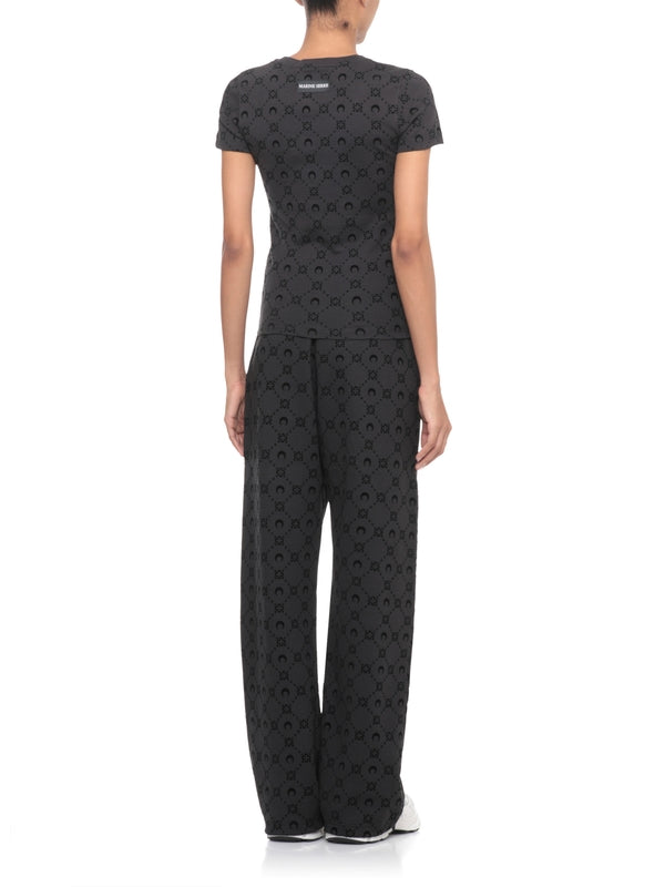 Marine Serre Black Half Sleeve