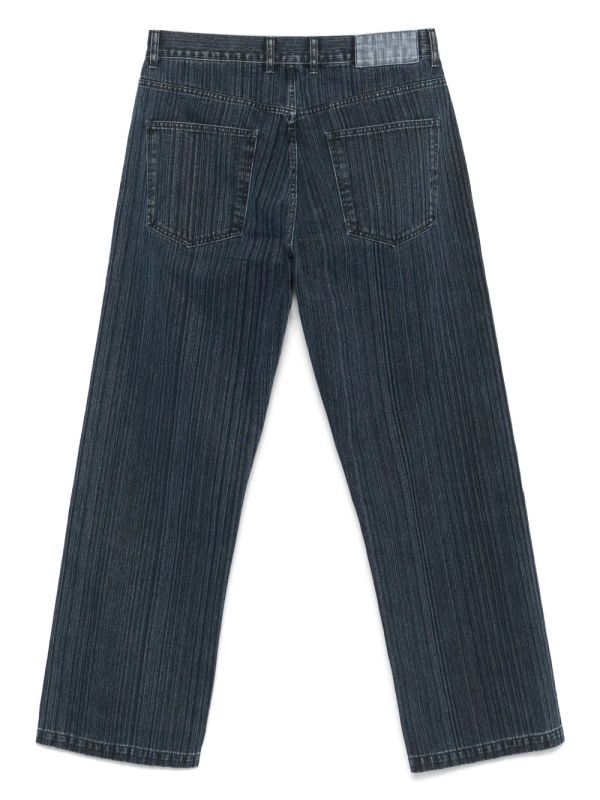 Mfpen Straight Cut Navy Denim Pants