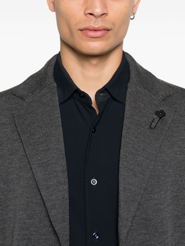 Lardini Gray Tailored Jacket