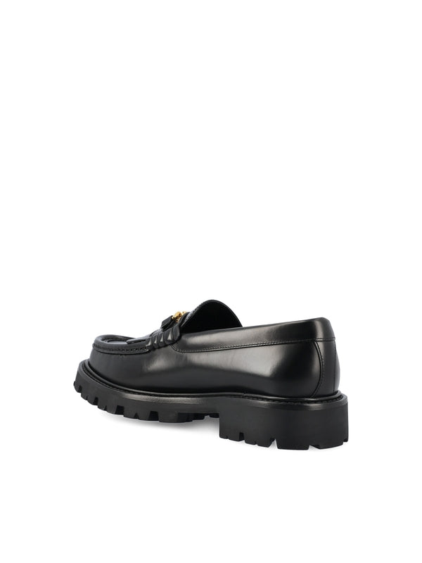 Triomphe Chain Leather Loafers