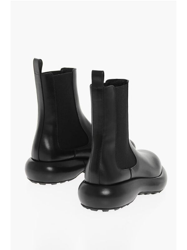 Black Leather Chelsea Boots