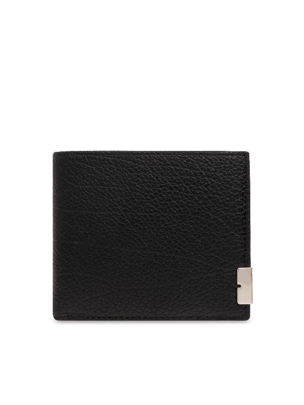 B Cut Leather Bifold Wallet