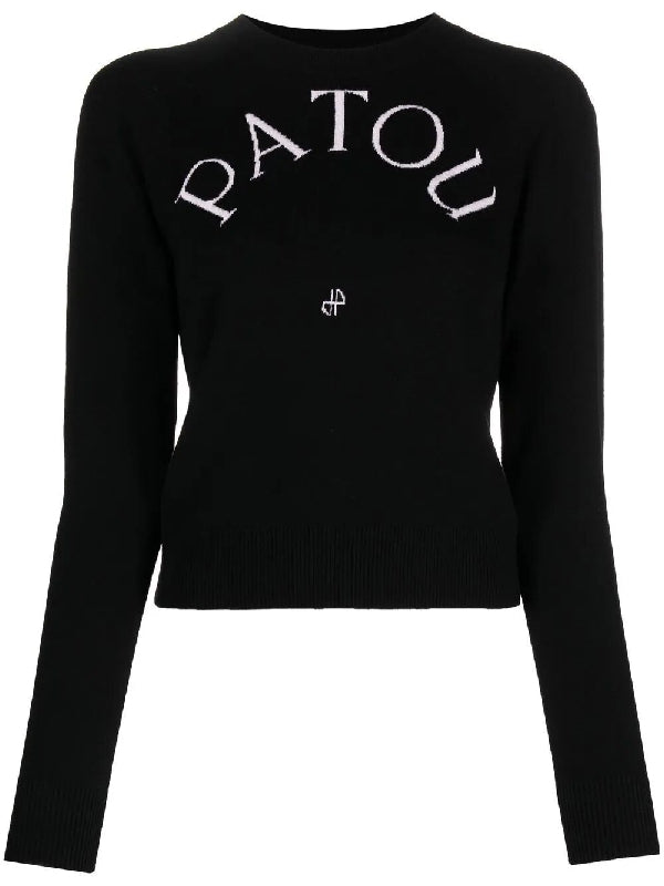 Logo Intarsia Crewneck Knit