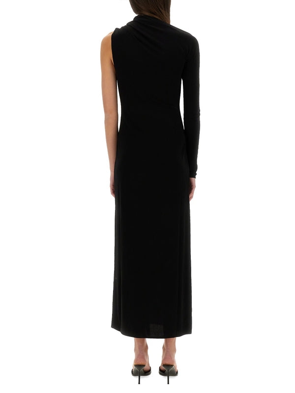 Asymmetric One-shoulder Long Dress