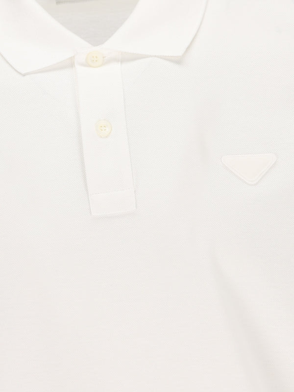 三角形贴片棉质 Polo 衫