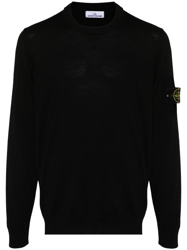 Wappen Patch Crewneck Wool Sweater