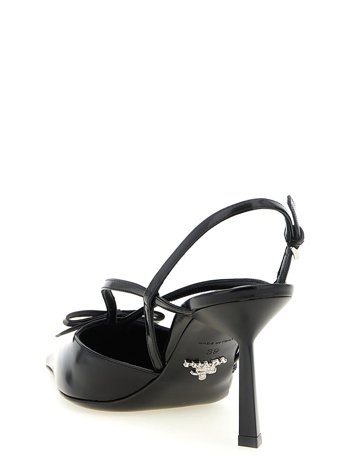 Prada Black Slingback Heels