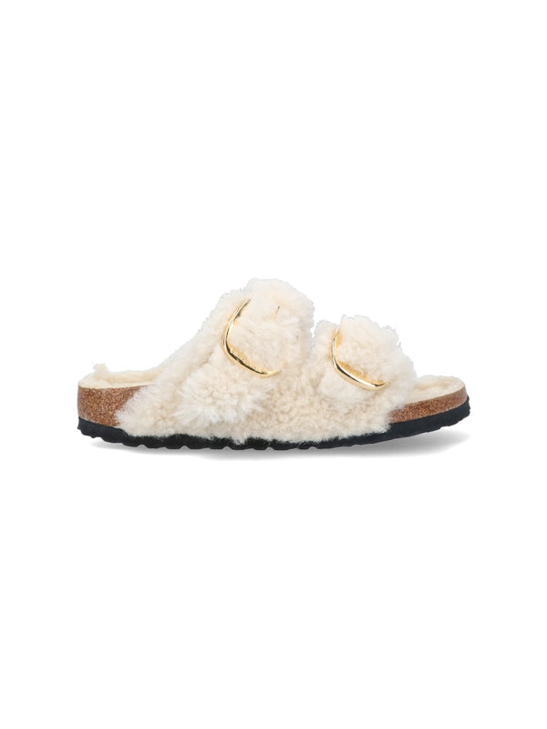 Arizona Big Buckle Fur Sandals