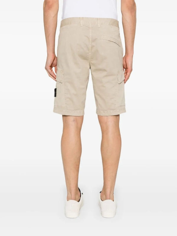 Wappen Patch Cotton Cargo Shorts