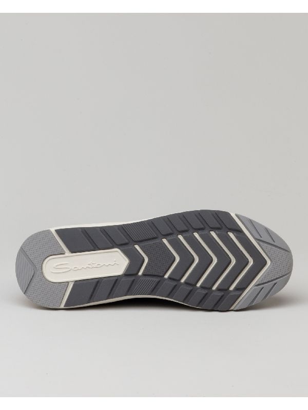 Logo Patch Suede Sneakers