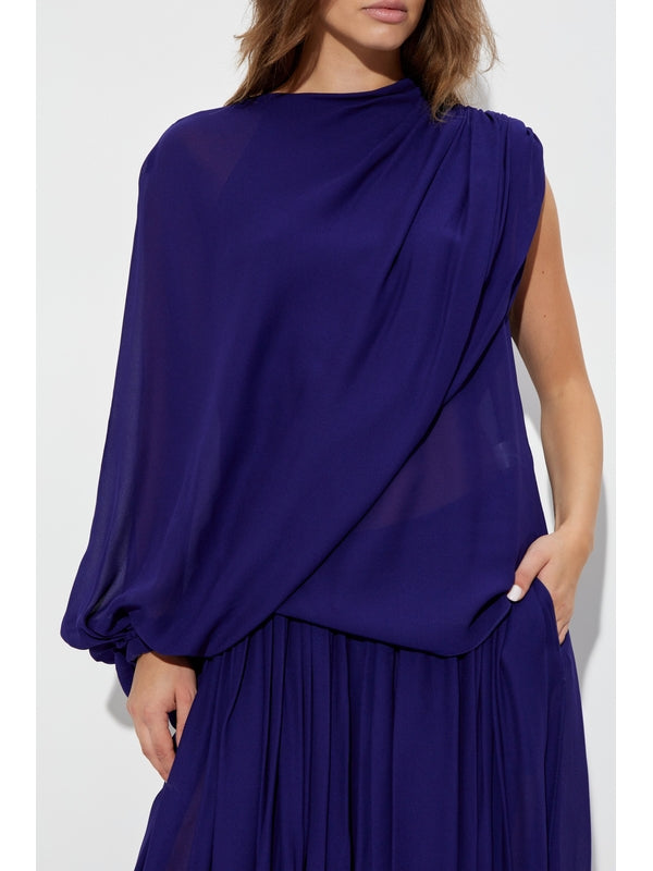 Asymmetric Panel Viscose
  Blouse