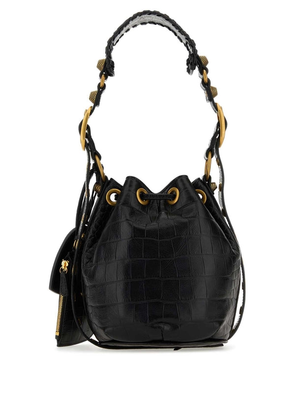 Balenciaga Le Cargol Xs Black Bucket Bags