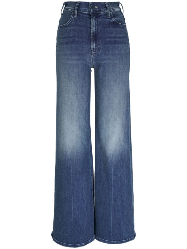 Cotton Blend Denim Pants