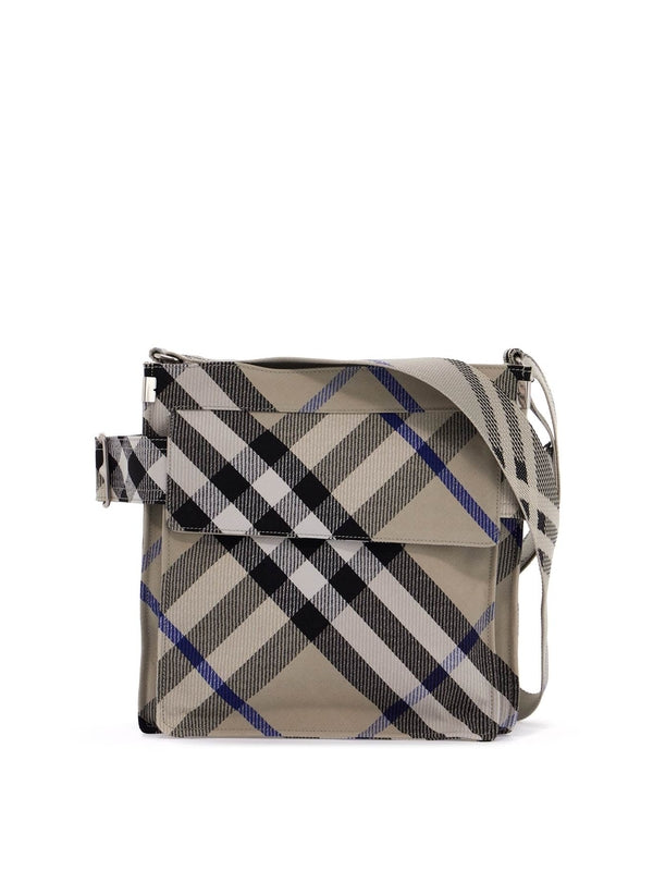 BURBERRY - Trench Check Small Crossbody Bag - Jente