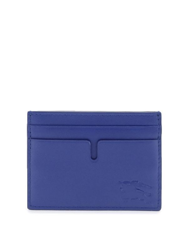 Ekd Embossed Logo Leather Card Holder