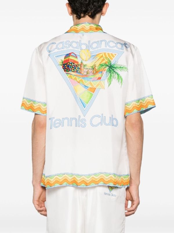 Cubism Tennis Club Silk Shirt