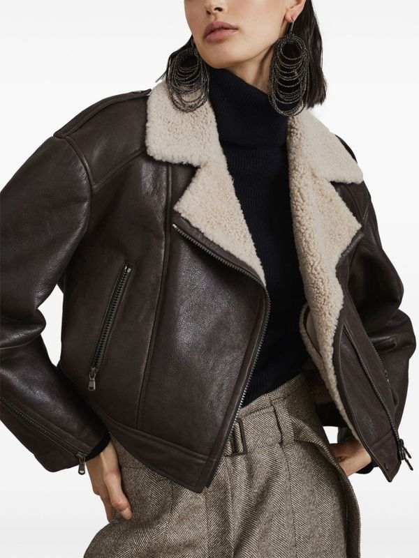 Shearling Leather Mustang
  Jacket