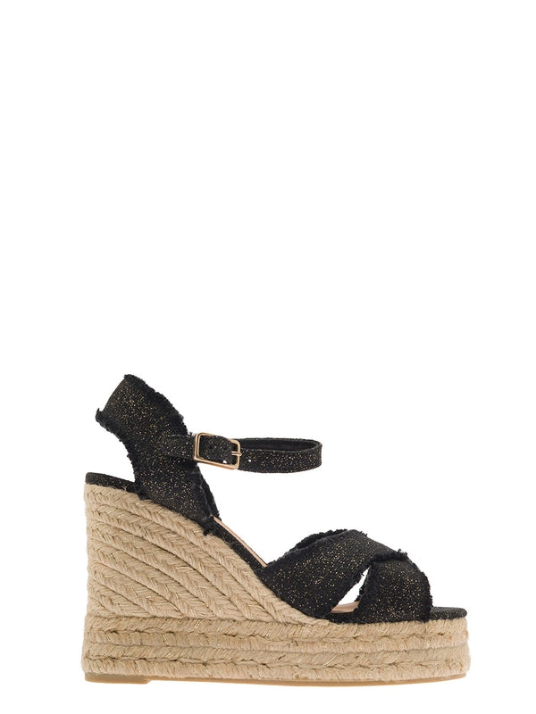 Castañer Black Espadrille Sandals