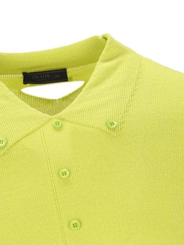 Trompe L'Oeil Polo Shirt Rib Wool Knit