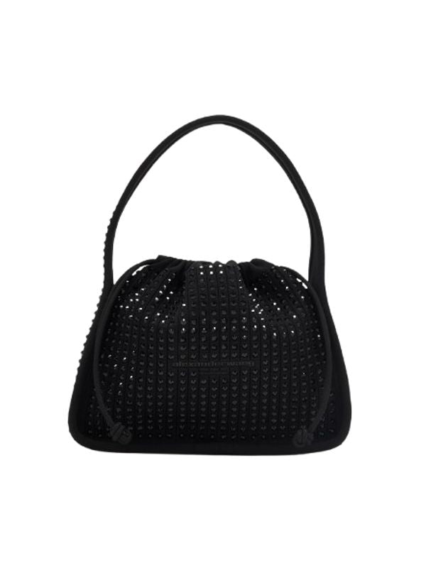 Ryan Rhinestone Drawstring Bucket Bag