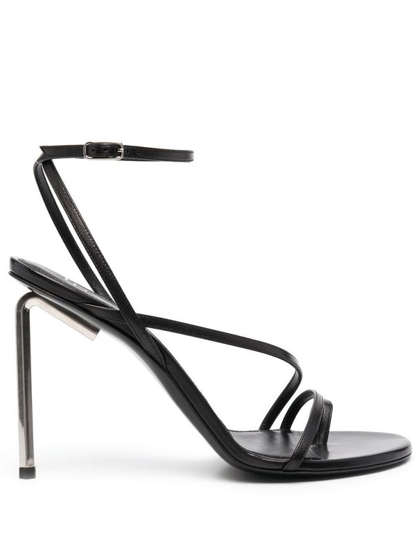 Allen Ankle Strap Leather Sandal Heels