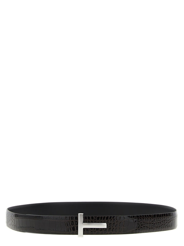 Tom Ford Brown Leather Belts