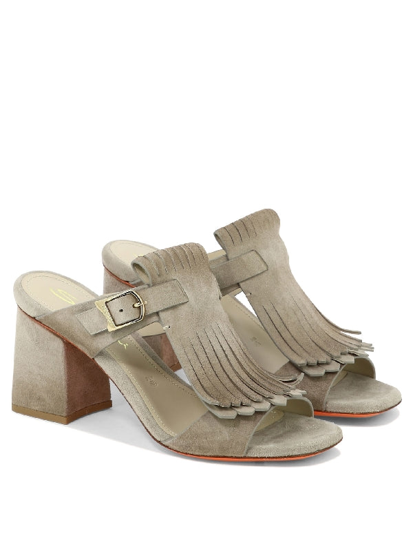 Dua Suede Sandal Heel