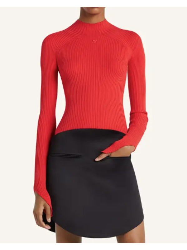 Courrèges Red Knitted