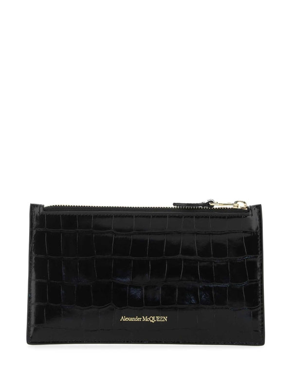 Alexander Mcqueen Black Clutch Bags