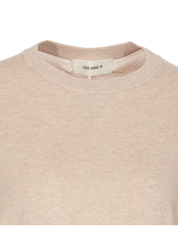 Cotton Cashmere Short Sleeve Knit