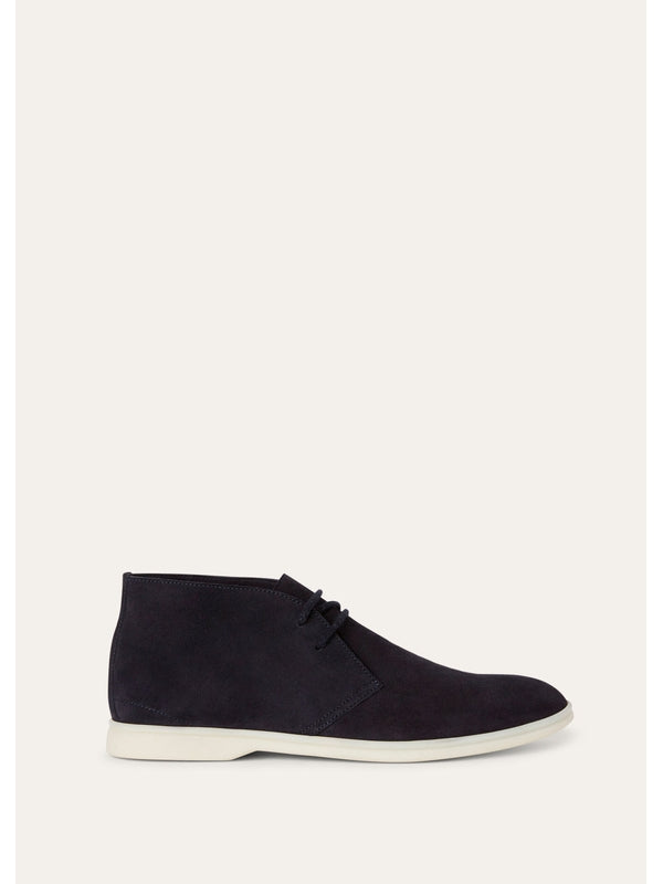 Loro Piana Navy Desert Boots