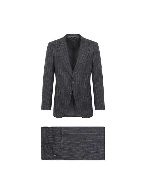 Pinstripe Wool Suit