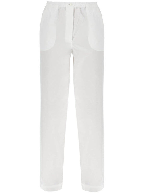 White Cotton Pajama Pants