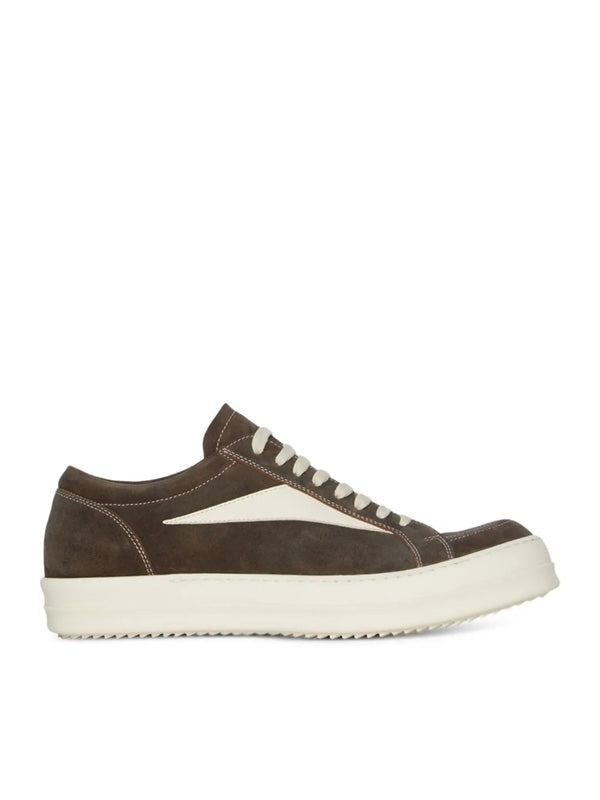 Rick Owens Brown Suede Sneakers