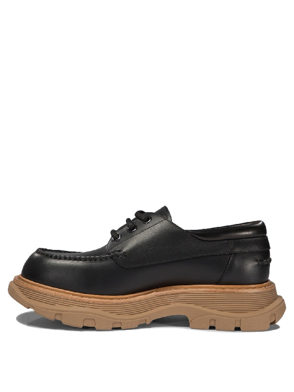 Two-Tone Leather Laceup Shoes