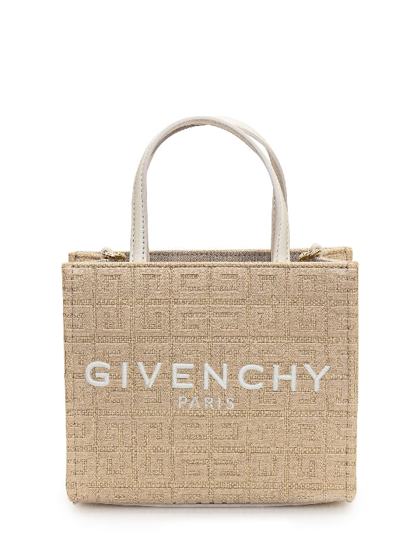 4g Logo Jute Mini Tote Bag