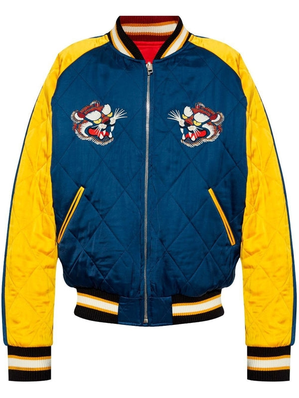 Star Tiger Quilting Bomber - Jente