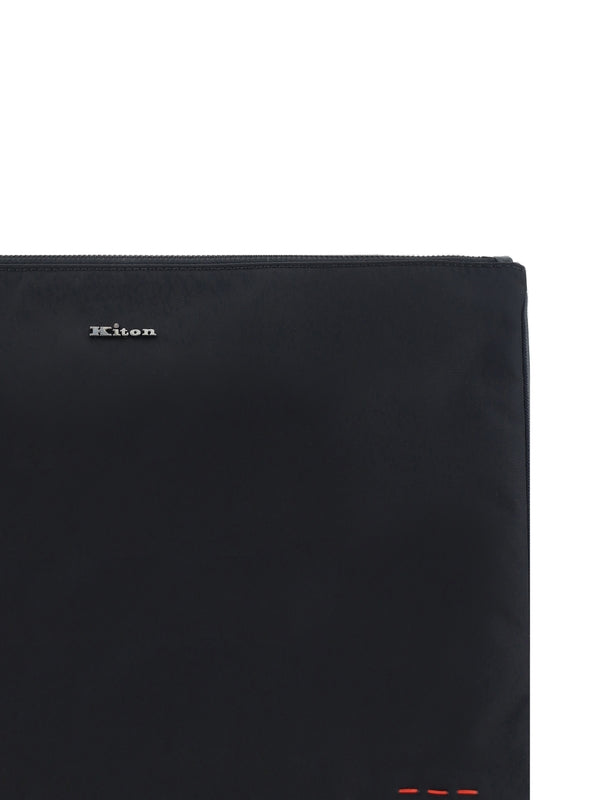 Kiton - Metal Logo Clutch - Jente