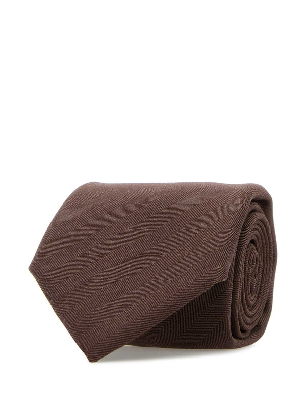 Brioni Brown Neck Ties