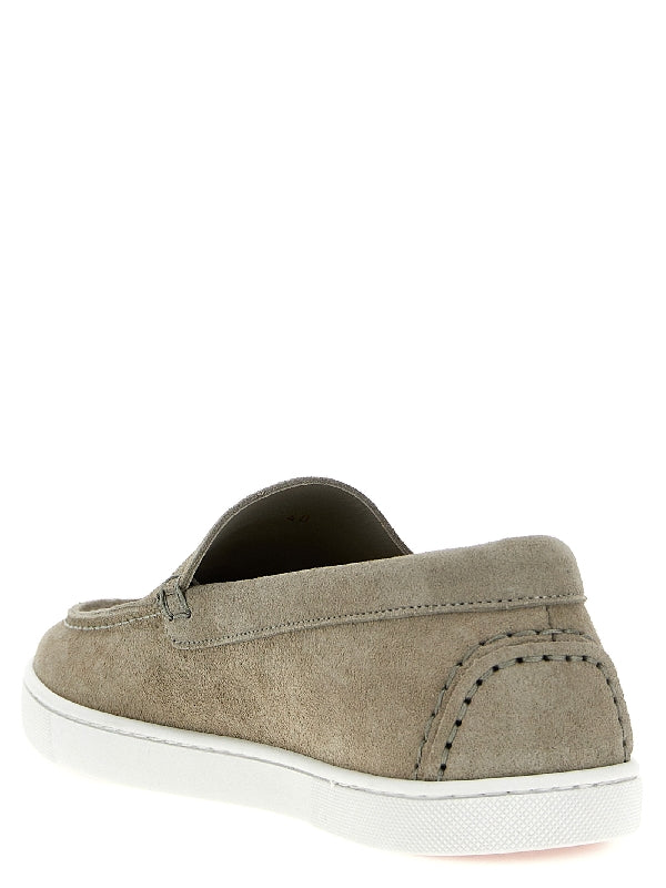 Varsiboat Logo Embossed Suede Loafers