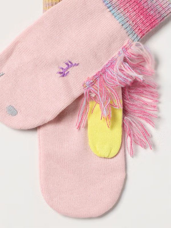 Unicorn Embroidered Fringe Gloves