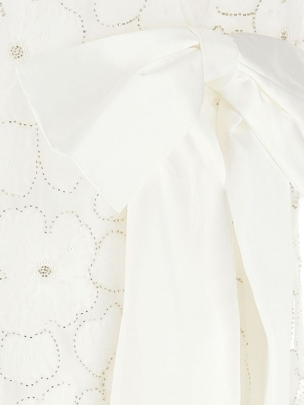 Allover Flower Jacquard Mini
  Dress