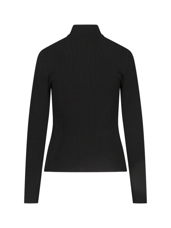 Courrèges - Logo High Neck Ribbed Knit - Jente