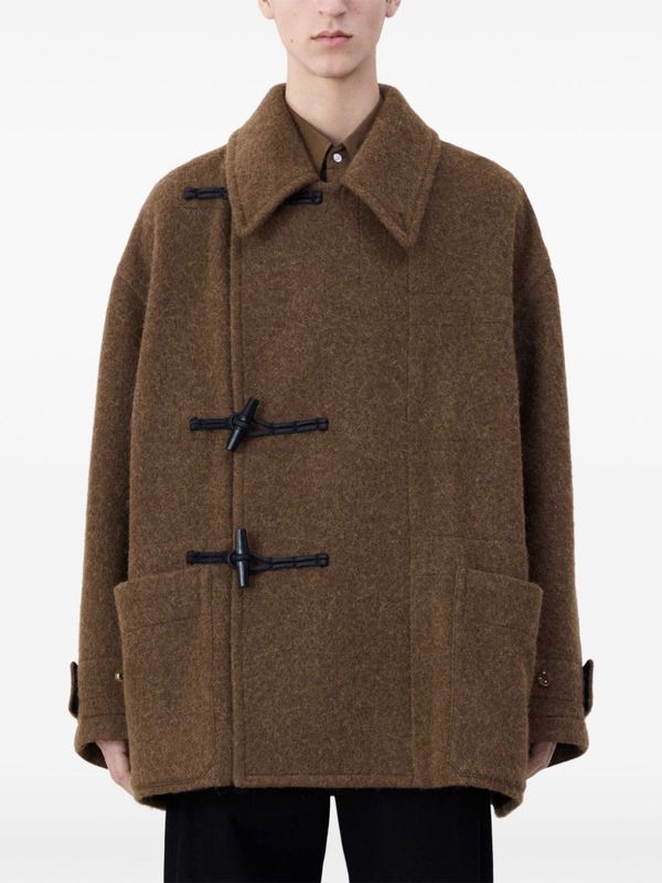 Alpaca Wool Short Duffle Coat