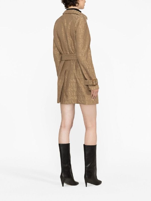 Allover Logo Trench Coat