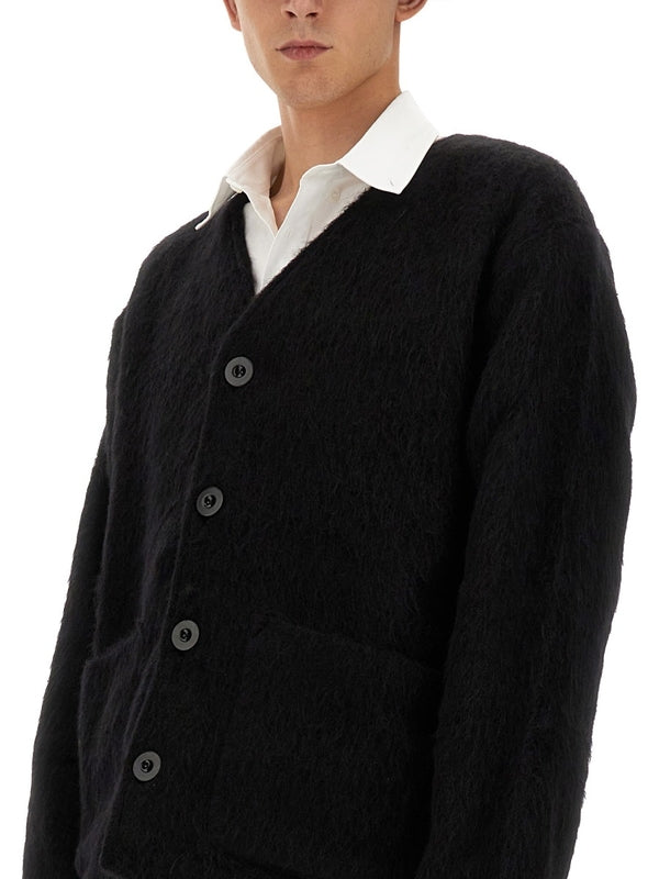 Wool Blend V-Neck Cardigan