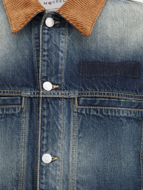 Alexander Mcqueen Blue Trucker