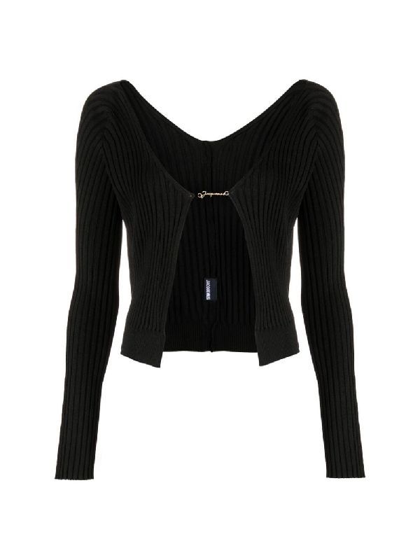 Pralu Logo Crop Cardigan